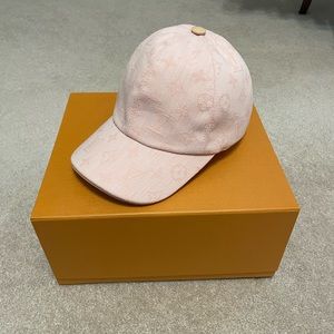 LV Pink Monogram Canvas/Satin Ballcap